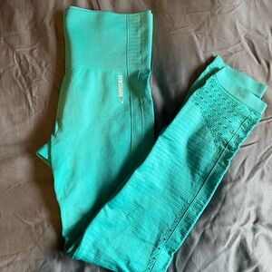Medium teal Gymshark leggings